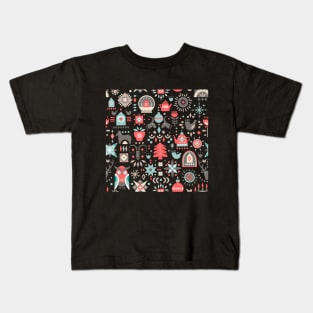 Slavic Folk Pattern Christmas Kids T-Shirt